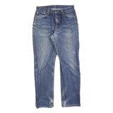 LEVI'S 521 02 Mens Jeans Blue Regular Straight Denim Medium W32 L32 Zip Closure