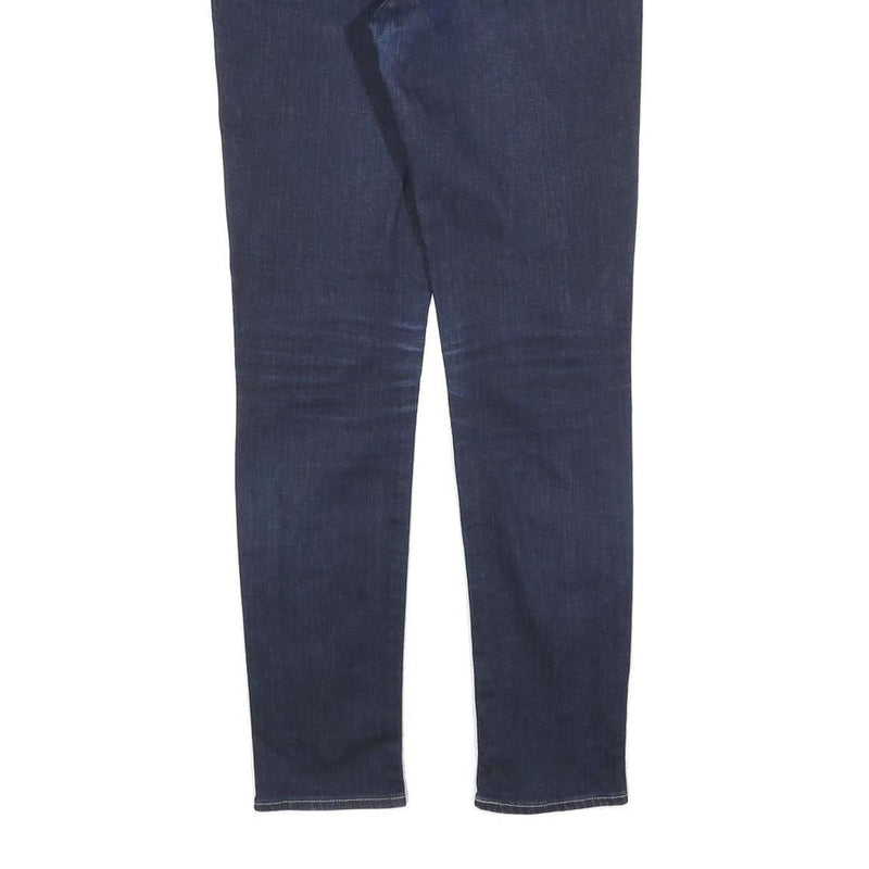 LEVI'S Womens Slim Skinny Denim Dark Blue Cotton Blend Zip W29 L28 Stretch Jeans