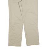 DICKIES Mens Cotton Blend Beige Regular Straight Trousers W33 L30 Classic