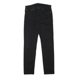 LEVI'S Mens Slim Black Denim Jeans W30 L30 Zip Cotton Blend Stylish Casual