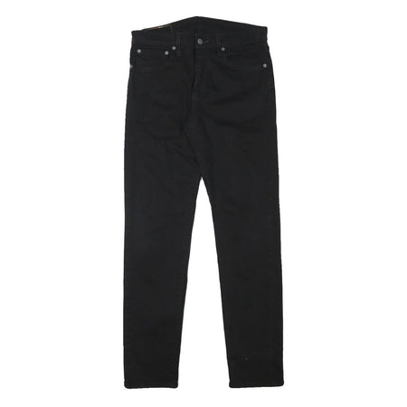 LEVI'S Mens Slim Black Denim Jeans W30 L30 Zip Cotton Blend Stylish Casual