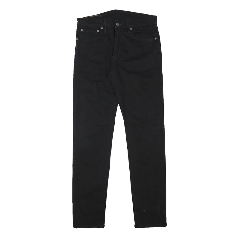 LEVI'S Mens Slim Black Denim Jeans W30 L30 Zip Cotton Blend Stylish Casual