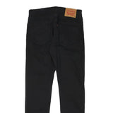 LEVI'S Mens Slim Black Denim Jeans W30 L30 Zip Cotton Blend Stylish Casual
