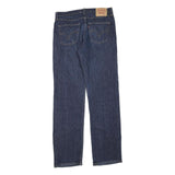 LEVI'S 751 Mens Jeans Blue Regular Straight Denim Raw W33 L34 Classic Fit Zip