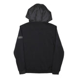 BARBOUR INTERNATIONAL Mens Black Zip Hooded Jacket M Polyester Blend Casual