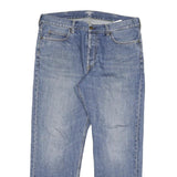 CARHARTT Mens Regular Fit Blue Denim Jeans W34 L28 Classic Cotton Blend Zip