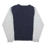NIKE Mens Blue & Grey Sweatshirt Crew Neck S Cotton Blend Casual Retro