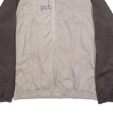 LE COQ SPORTIF Mens Brown & Beige Casual Jacket L Polyester Blend Zip Plain