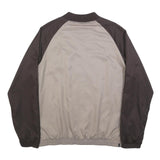 LE COQ SPORTIF Mens Brown & Beige Casual Jacket L Polyester Blend Zip Plain