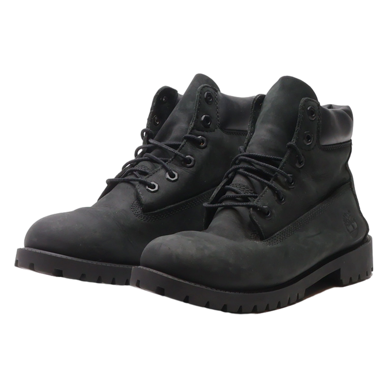 TIMBERLAND Lace-Up Boots Black Leather Womens UK 5.5