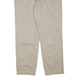 NAUTICA Mens Relaxed Beige Cotton Blend Zip Trousers W36 L32 Casual Classic