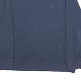 TOMMY HILFIGER Mens Blue Crew Neck XL Cotton Blend Pullover Sweatshirt Classic