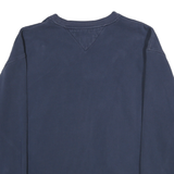 TOMMY HILFIGER Mens Blue Crew Neck XL Cotton Blend Pullover Sweatshirt Classic