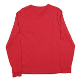 POLO RALPH LAUREN Mens Red Long Sleeve Crew Neck Classic Fit M Cotton Blend