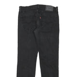 LEVI'S Mens Regular Black Denim Jeans W30 L28 Classic Cotton Blend Zip