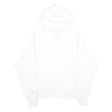 CHAMPION REVERSE WEAVE Mens White Pullover Hoodie S Embroidered Logo Drawstring