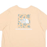 THE NORTH FACE Mens Beige Cotton Blend T-Shirt 2XL Short Sleeve Crew Neck Logo