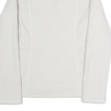 THE NORTH FACE Womens White Softshell Jacket S Polyester Blend Zip Casual