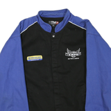 TMR Mens Blue & Black Worker Cotton Blend Zip Jacket 2XL Utility Workwear