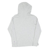 CHAMPION Mens Grey Pullover Hoodie S Classic Logo Cotton Casual Sweatshirt