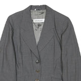 SPORTMAX Womens Grey Wool Blazer Jacket M Woven Tailored Button Closure