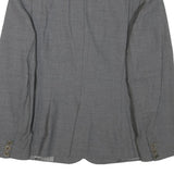 SPORTMAX Womens Grey Wool Blazer Jacket M Woven Tailored Button Closure