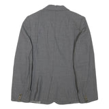 SPORTMAX Womens Grey Wool Blazer Jacket M Woven Tailored Button Closure