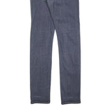 CARHARTT Mens Jeans Blue Slim Skinny Denim Medium W32 L34 Zip Closure