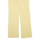 Mens Slim Beige Cotton Blend Corduroy Trousers W28 L29 Zip Closure Classic Fit