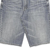 TEXAN Mens Denim Blue Casual Shorts L W32 Comfort Fit Cotton Blend