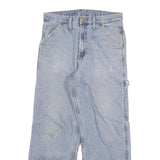 CARHARTT Mens Jeans Blue Regular Straight Denim Light W30 L27 Workwear Casual