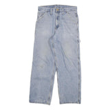 CARHARTT Mens Jeans Blue Regular Straight Denim Light W30 L27 Workwear Casual