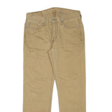 LEVI'S Mens Regular Fit Beige Cotton Blend Trousers W30 L28 Classic Zip Pockets