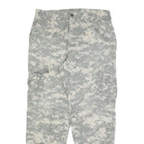 TULLAHOMA INDUSTRIES Mens Cotton Blend Grey Camouflage Regular Fit Cargo