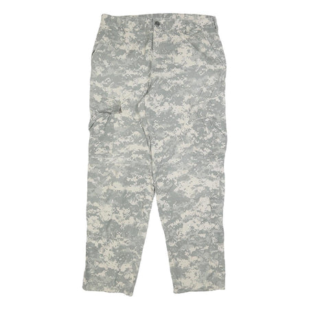 TULLAHOMA INDUSTRIES Mens Cotton Blend Grey Camouflage Regular Fit Cargo