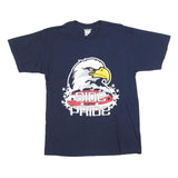 OARSMAN Mens Navy Blue Graphic T-Shirt L Short Sleeve Crew Neck Cotton Blend