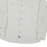 SALEWA Mens Green & White Check Shirt S Lightweight Outdoor Casual
