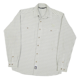 SALEWA Mens Green & White Check Shirt S Lightweight Outdoor Casual