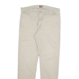LEVI'S Mens Slim Beige Cotton Blend Denim Jeans W32 L29 Classic Zip Closure