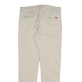 LEVI'S Mens Slim Beige Cotton Blend Denim Jeans W32 L29 Classic Zip Closure