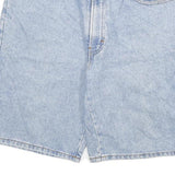 RESQUE Mens Denim Blue Casual Shorts L W30 Cotton Blend Relaxed Fit