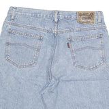 RESQUE Mens Denim Blue Casual Shorts L W30 Cotton Blend Relaxed Fit