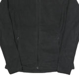 ADIDAS Womens Black Jacket UK 10 Polyester Zip Plain Casual Lightweight