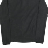 ADIDAS Womens Black Jacket UK 10 Polyester Zip Plain Casual Lightweight