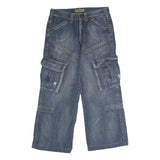 INTERFLOW JEANS Mens Blue Regular Relaxed Denim Medium W32 L28 Cargo Pocket