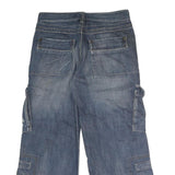 INTERFLOW JEANS Mens Blue Regular Relaxed Denim Medium W32 L28 Cargo Pocket