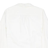 GAP Womens White Cotton Blend Shirt Long Sleeve Collared S Classic Casual
