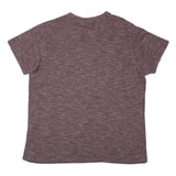 LEE COOPER Mens Maroon Crew Neck Short Sleeve Graphic T-Shirt L Cotton Blend