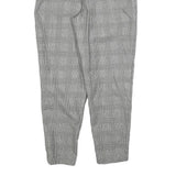 BOSCH Womens Cotton Blend Regular Grey Check Trousers W25 L27 Classic Fit Zip