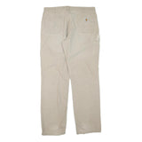 CARHARTT Mens Cotton Blend Beige Regular Leg Trousers W38 L35 Workwear Durable